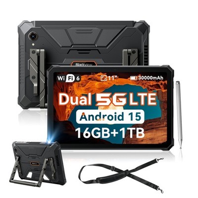 Blackview Active 12 Pro Projector Tablet 11 Zoll 48GB+1TB 30000mAh 5G Dual SIM