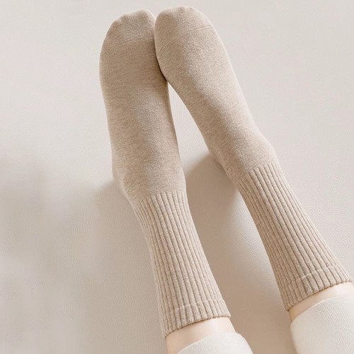 Solid Color Cotton Socks Breathable Women Socks Stockings Women Derss - Picture 9 of 12