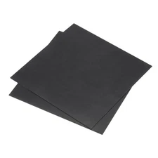 Black ABS Plastic Sheet 8 x 8 x 0.04 Inch for DIY Crafts Pack of 2 Pcs