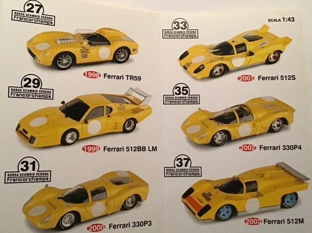 Brumm, Ferrari 330 P4 spider Ecurie Francorchamps 1967, 1/43, limited edition - Immagine 3 di 3