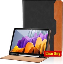 Case for Samsung Galaxy Tab S8 2022 11 Inch with S Pen Holder, PU Leather Flip C