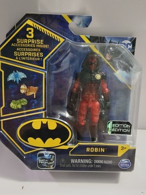 Spin Master DC Bat-Tech 1st Edition ROBIN Super Rare Chase Action Figure