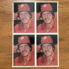 Philadelphia Phillies - Mike Schmidt - 1981 Topps Uncut Card Sheet - HOF