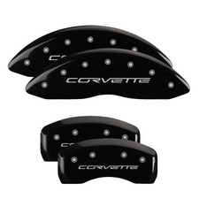 Mgp Caliper Covers Black Front Rear Set For 0513 Chevy Corvette C6 6.0l6.2l