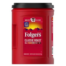 Folgers Classic Medium Roast Ground Coffee 1.23 kg Makes up to 400 Cups 33.00 per kilo