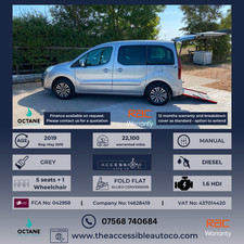 2019 Peugeot Partner 1.6 BlueHDI Active - 5 Seater - WAV &ndash; Manual &ndash; 22.1k miles