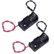 Pack of 2 ER14250 Battery Holder, 1/2AA 3.6V Battery Holder with Leads Wires