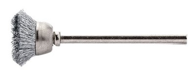 Lessmann Miniatur-Topfbürste Edelstahl gewellt 18 x 0,1 mm - 430.323