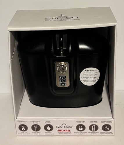 Safego Reliance PORTABLE Safe Combination / Key BRAND NEW Quality Travel Safe.