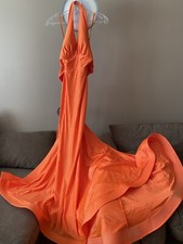 Orange Evening Dress - Long, Prom, Ball, Gown, wedding, bridesmaid, party