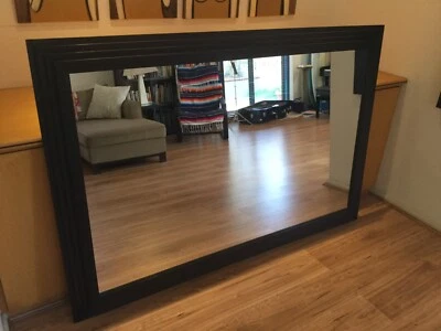 Extra Large Dark Wood Framed Wall Mirror Great Condition Mirrors Dark Wood Framed Wall Mirror