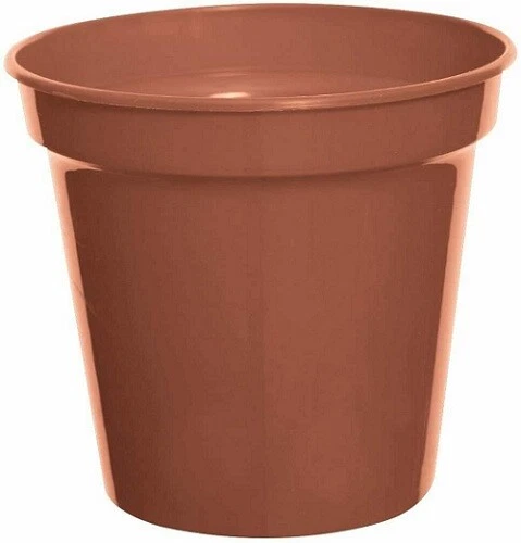 Plastic Terracotta Plant Pot Garden Flower Growing Planter 3′′ to 15′′ Round Pot - Image 4 of 4