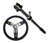 Telescoping Collapsible Racing Steering Column Steering Wheel 32 - 42 Shaft