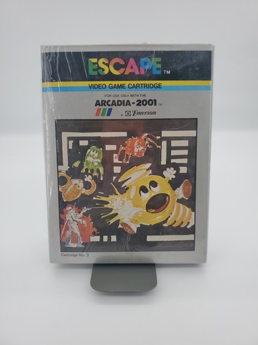 Vintage Escape NEW Video Game Cartridge for Emerson Arcdia-2001