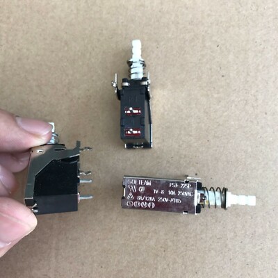 2PC NEW SOLTEAM PS3-22SP 10A250VAC TV-8 2 pins Push Button Switch