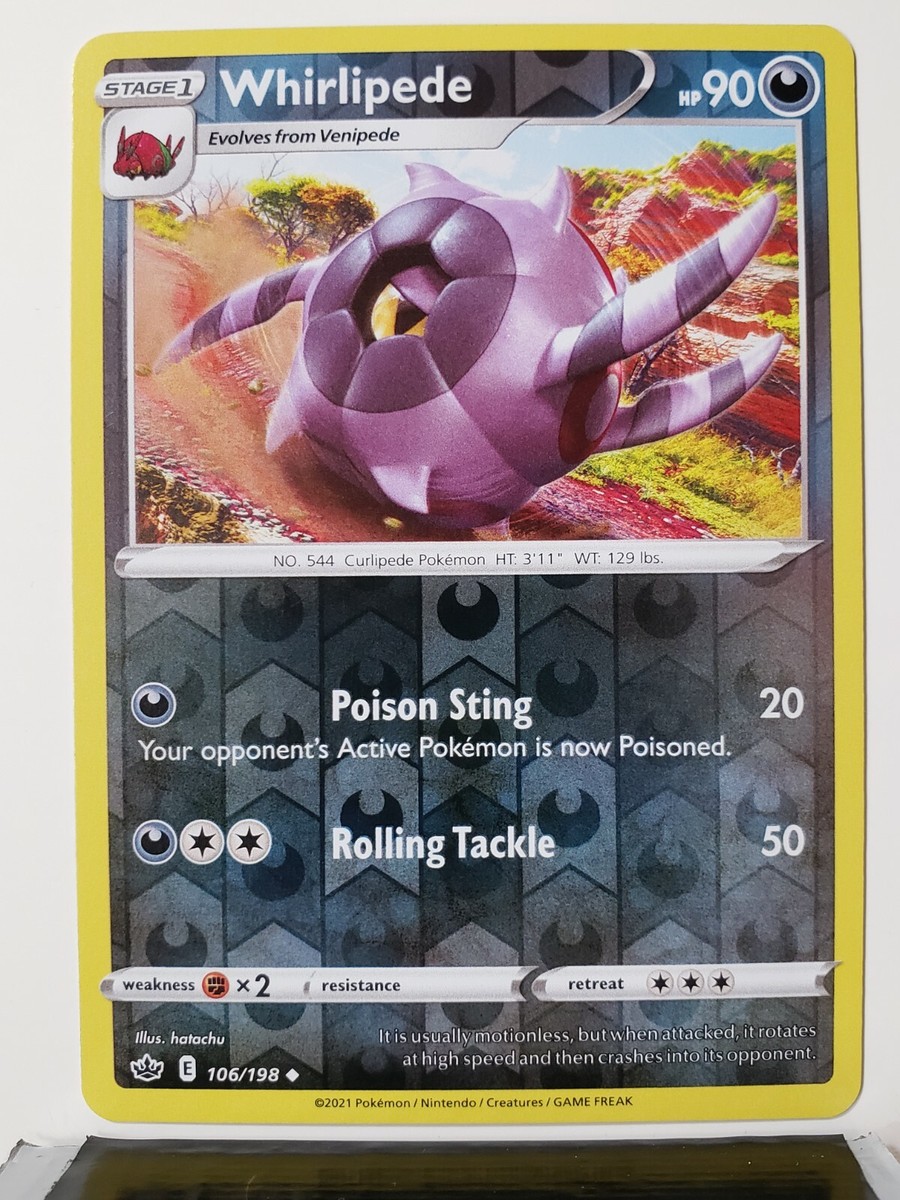 whirlipede pokemon card Whirlipede [Reverse Holo] #106 Prices | Pokemon Chilling Reign