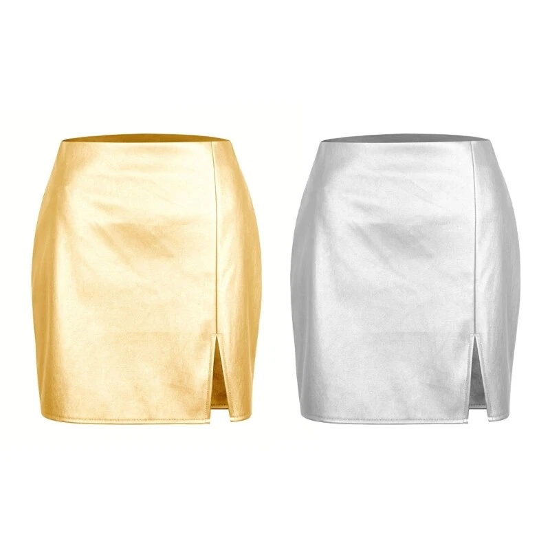 Mini pencil top wrap skirt