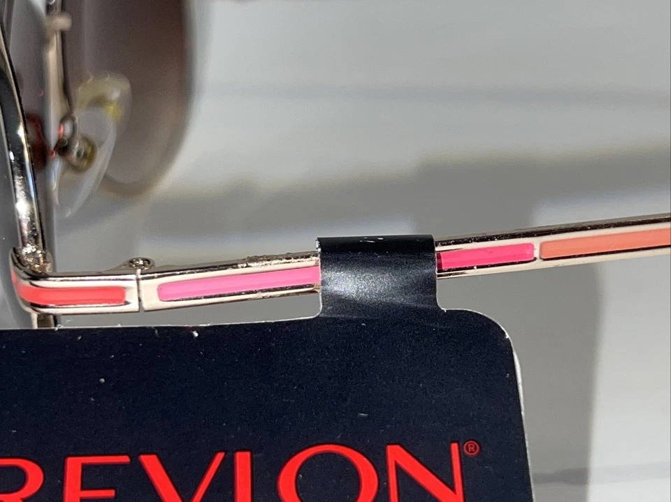 NUEVO Gafas de sol Revlon para mujer doradas aviador piloto 100 % UV moda sexy RVN 13 rosa Foto 4 de 4