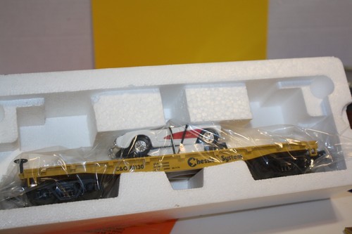 NIB RAIL KING RUGGED RAILS SERIES Chessie Flat with Road Legends 1957 Corvette - Picture 4 of 5