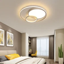 110V Modern Acrylic LED Ceiling Light Round Lamp Home Decor Living Room Bedroom