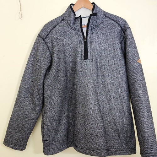 Camisa Orvis Para Hombre Forrada de Vellón, Cálida, Cuarto de Cremallera, Blanca y Negra, Talla XL - Imagen 4 de 13