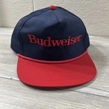 Vintage Budweiser SnapBack Hat MMB Headwear USA One Size Fits Most