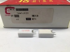 (10 pcs) TWW5JR39 Ohmite, 5 Watt 0.39 Ohm 5%, Ceramic Housed Wirewound Resistor
