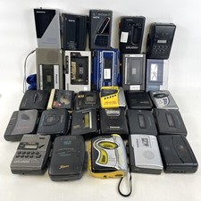   Lot Of 27 Cassette Player Walkman Sony Panasonic Sanyo For Parts or Repair   