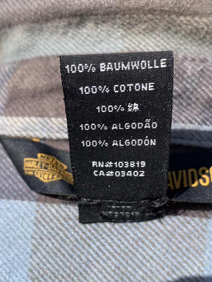 HarleyDavidson Men's Eagle Plaid Slim Fit Long Sleeve Woven Shirt