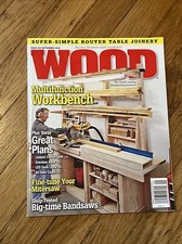 WOOD Magazine August 2015 Multifunction Workbench Plans Saws Designs VG