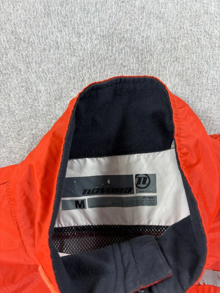 Chaqueta de ciclismo Novara impermeable a prueba de viento (mediana para hombre) naranja Foto 3 de 4