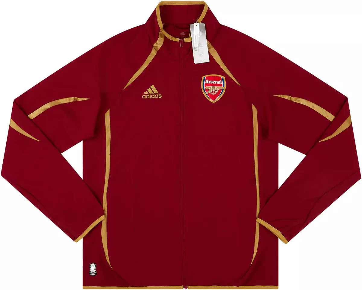 adidas Arsenal FC Icons Woven Jacket Red Football Track Top Full
