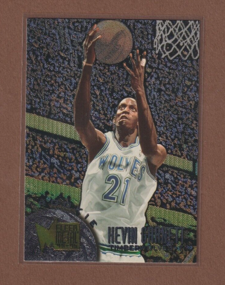 1995-96 Metal #167 Kevin Garnett Rookie - Minnesota Timberwolves