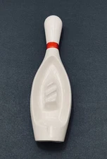 Vintage Bowling Pin Ceramic Cigarette Cigar Ashtray Armel's 11.25" MCM Signed