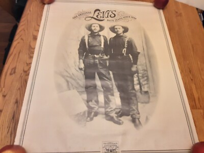 RARE Vintage 1980s Original Levi Strauss Jeans Denim Advertising