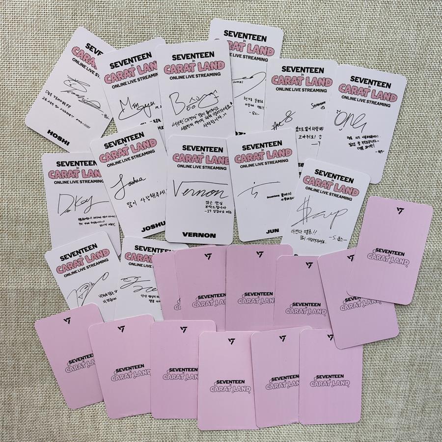 Kpop Seventeen Carat Land Photo Cards Self Made Album