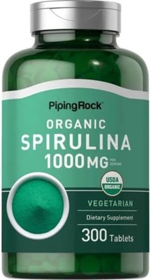 Piping Rock Organic Spirulina Tablets 1000 mg | 300 Pills | Vegetarian,... 