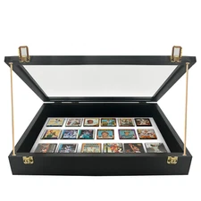 Trade Show Display Case Small Tabletop Card Display Case Jewellery Case Black