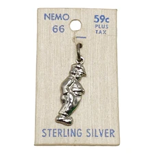 NWT NEMO Sterling Silver .925 Molded Dutch Boy Pendant