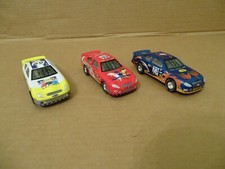 3 X diecast model nascar racecars  friction powered spares or repair