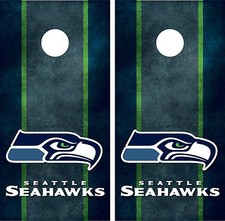 Seattle Seahawks Cornhole Board Decal Wrap Wraps