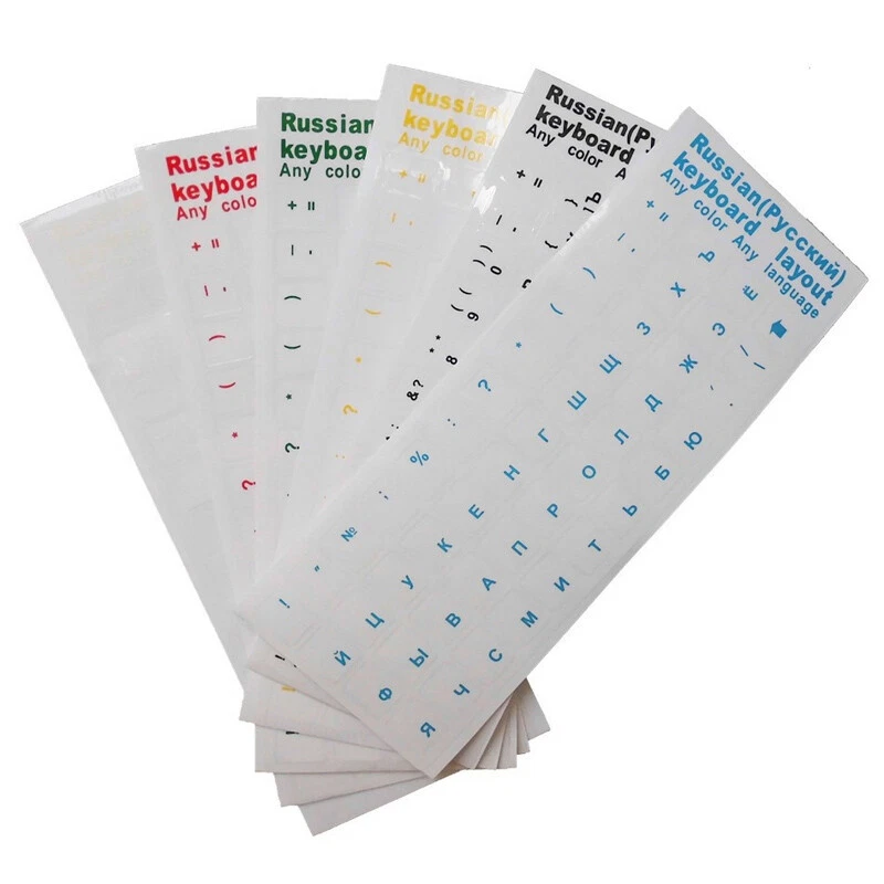 Russische Tastatur Layout Aufkleber Buchstaben Alphabet für Laptop Tablet PC - Bild 2 von 4
