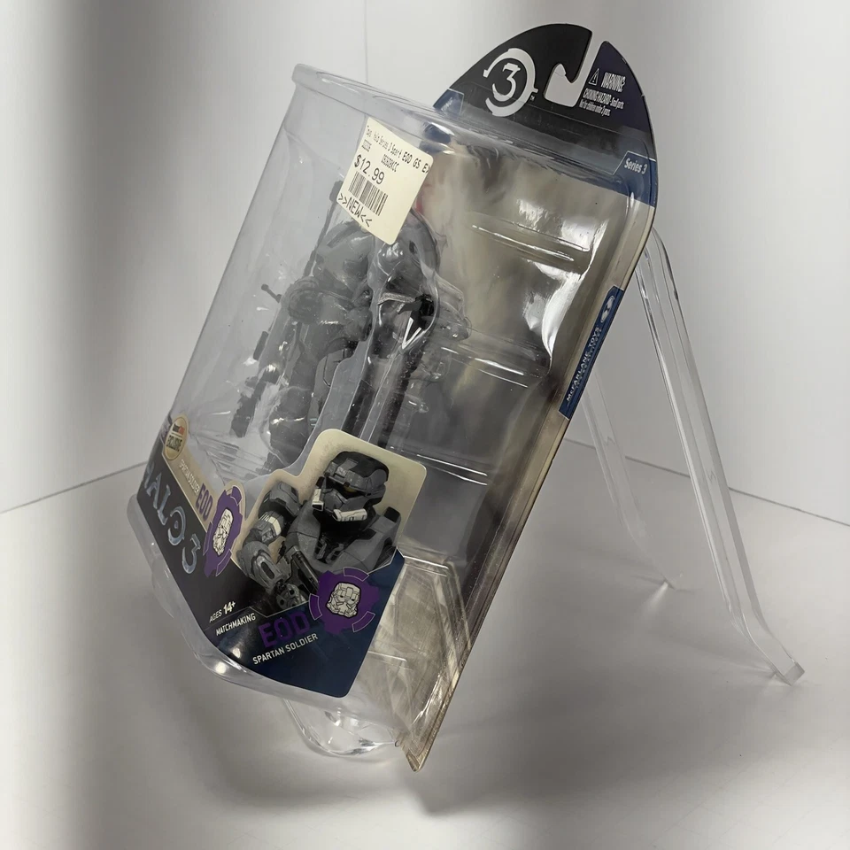 Halo 3 McFarlane s.3 Action Figure-Grey STEELE EOD 2008 GameStop Exclusive NIB - Image 4 of 4