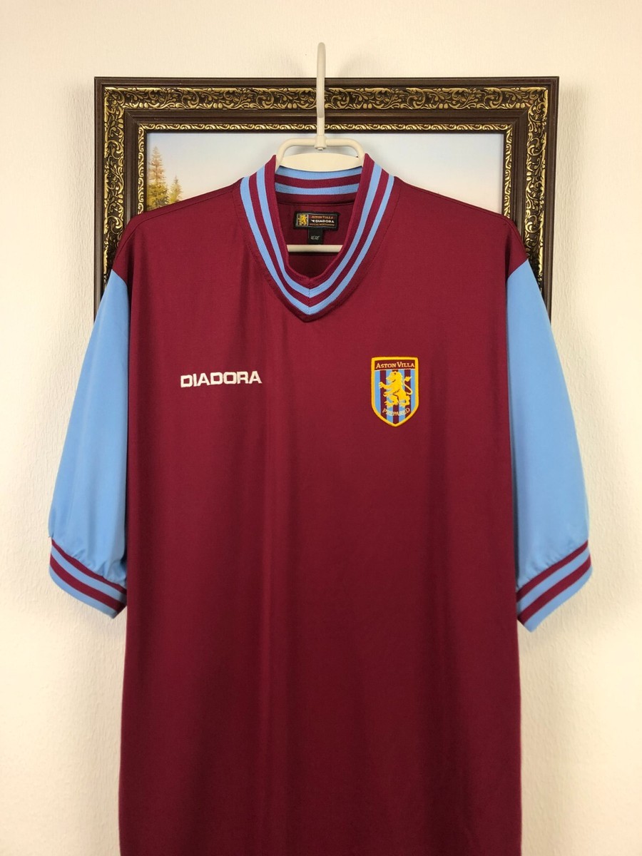 Aston Villa Home football shirt 2002 Soccer Jersey Rare Mens