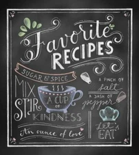 Deluxe Recipe Binder - Favorite Recipes [Chalkboard]