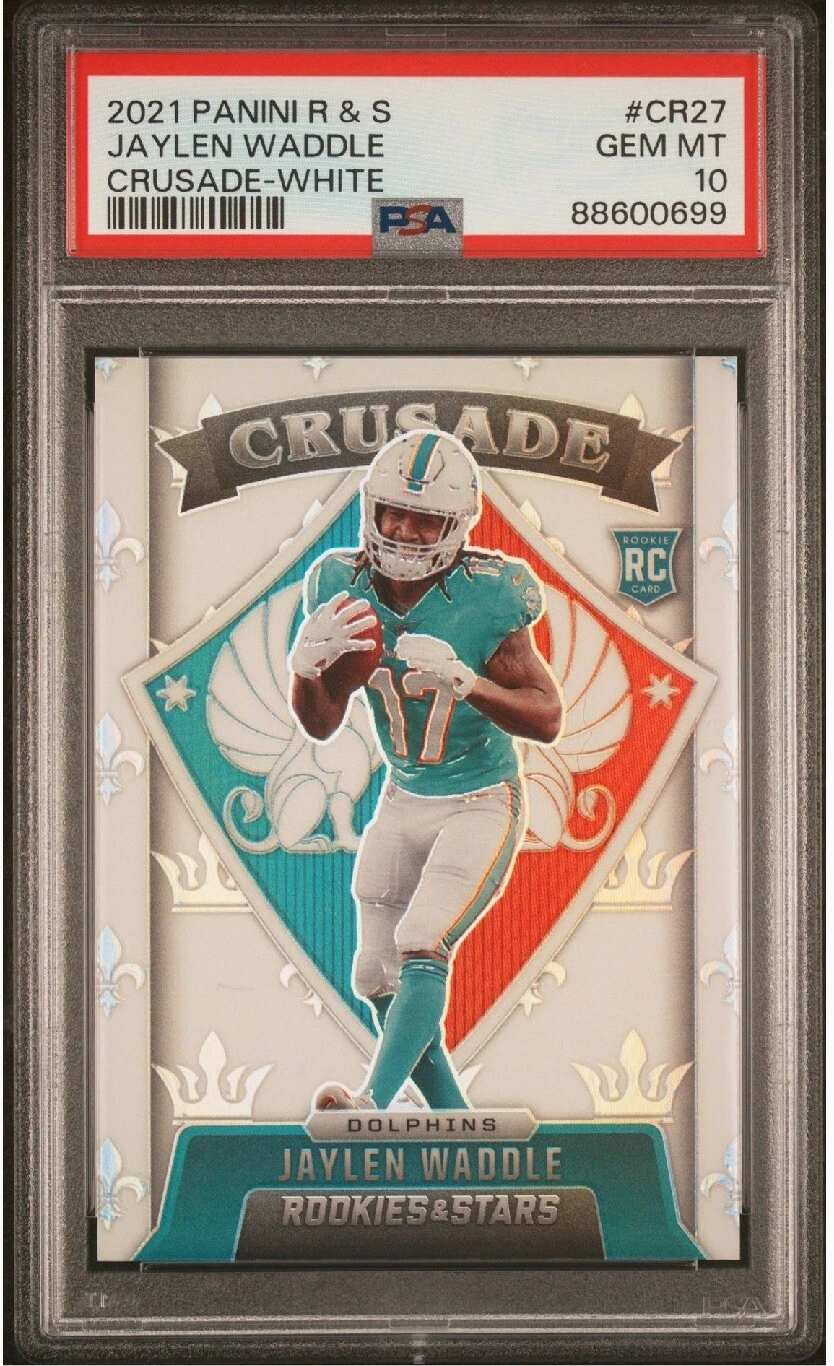 Jaylen Waddle Panini Rookies & Stars Crusade #CR27 White