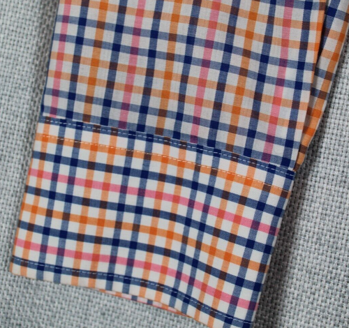 Saddlebred Wrinkle Free Long Sleeve Plaid Cotton Poly Button Down Shirt Men's L - Picture 6 of 11