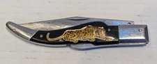 Yasuo Imai Seki Japan Leopard Lock-Back Swing Guard Folding Knife (Damaged)
