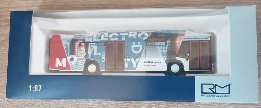 Rietze 73042 - 1/87 Solaris Urbino 12'14 Electric City Bus Schwäbisch Hall - New