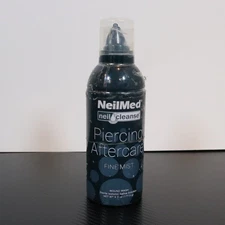 NeilMed NeilCleanse Piercing Aftercare Fine Mist Sterile Saline 6.3 oz EXP 07/28